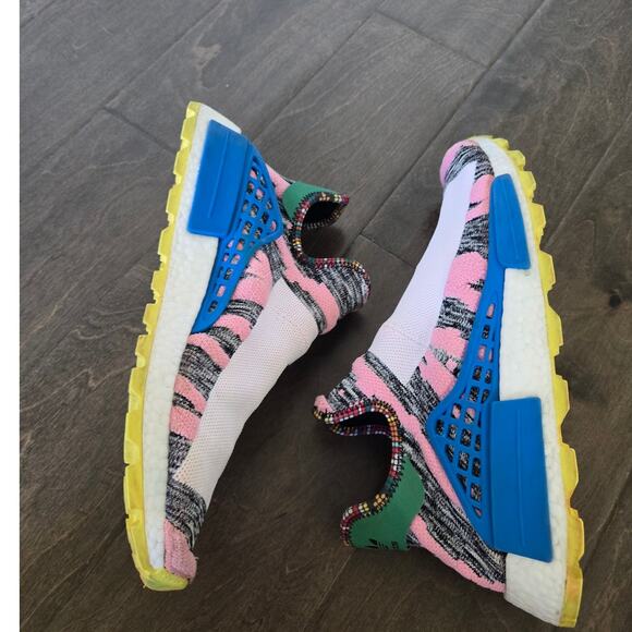 Adidas Pharrell Williams HU NMD Mother Land Sneakers Size 12 Boost Trail Rare main image 9